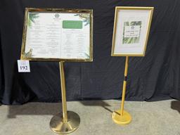 LOT CONSISTING OF (2) DISPLAY FLOOR SIGNS