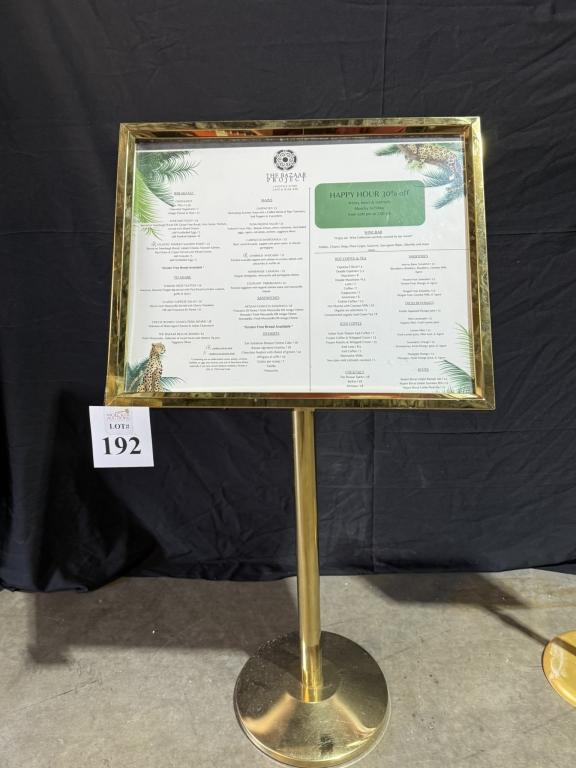 LOT CONSISTING OF (2) DISPLAY FLOOR SIGNS