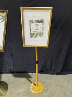 LOT CONSISTING OF (2) DISPLAY FLOOR SIGNS