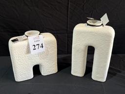 FANCY HOME COLLECTION CERAMIC VASES