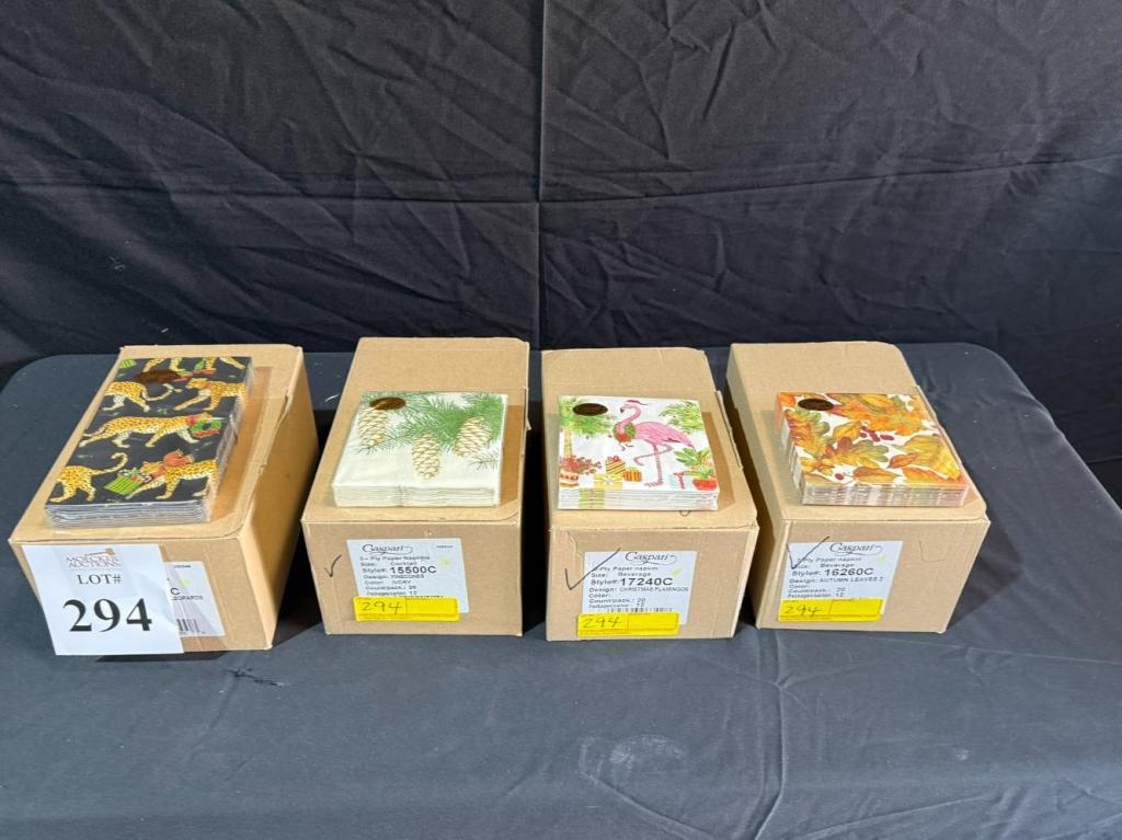 LOT CONSISTING OF CASPARI PLY PAPER NAPKINS