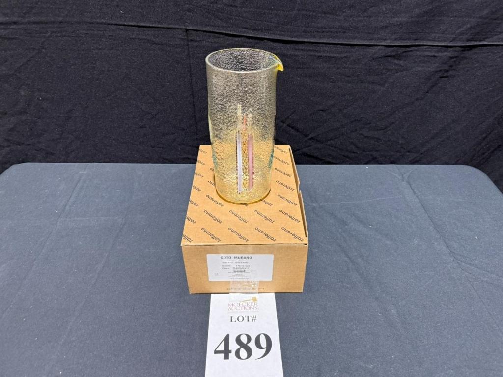 ZAFFERANO GOTO DI MURANO CARAFE
