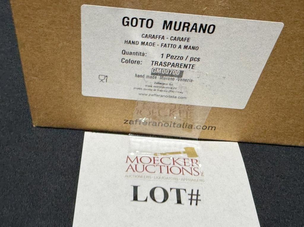 ZAFFERANO GOTO DI MURANO CARAFE