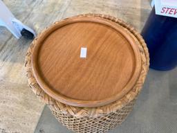 HANDCRAFTED RATTAN STOOL
