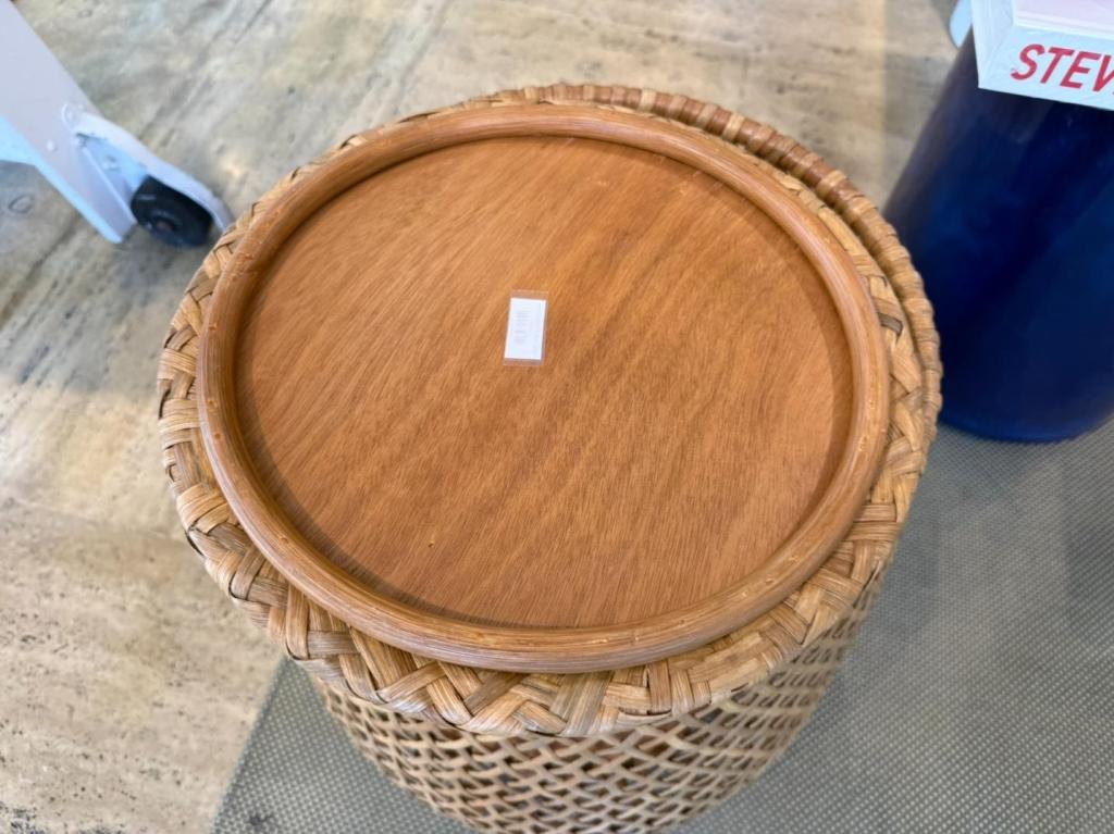 HANDCRAFTED RATTAN STOOL
