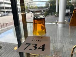 ONE AMBER SIDE UP GLASS