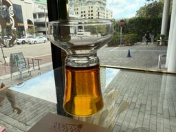 ONE AMBER SIDE UP GLASS
