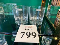 GODINGER SKULLARY DOUBLE OLD FASHIONED GLASSES
