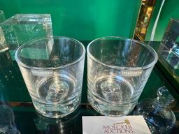 GODINGER SKULLARY DOUBLE OLD FASHIONED GLASSES