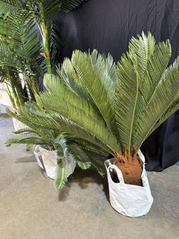 LOT CONSISTING OF (4) ASSORTED FAUX POTTED PLANTS