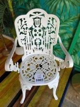 ALUMINUM ARMCHAIR "INDUSTRY COLLECTION" WHITE