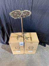 SHISHI HOME BEAUTY METAL LEAF TABLES