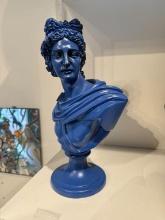 APOLLO HEAD SCULPTURE RESIN (BLUE)