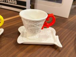 SELETTI I WARES COFFEE CUP WITH SAUCER