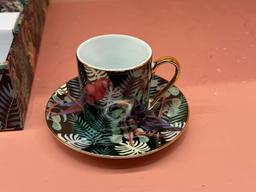 FANCY HOME COLLECTION ESPRESSO COFFEE (6) PCS SET