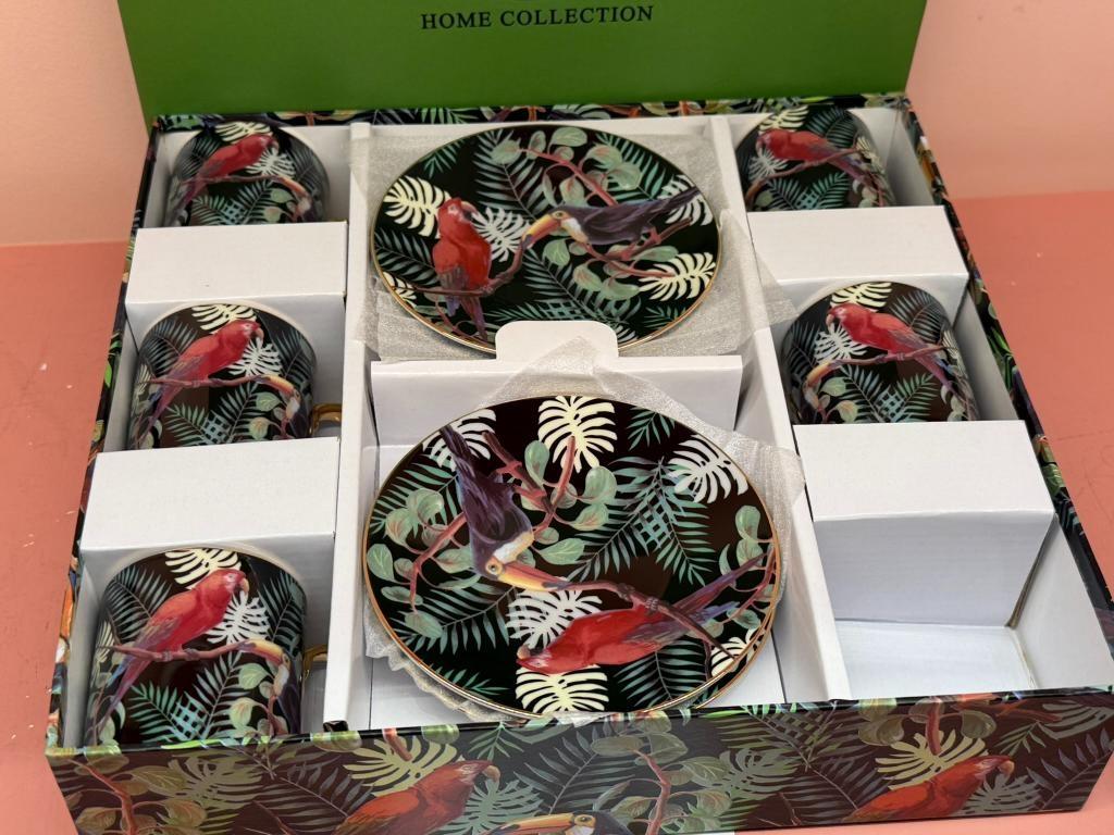 FANCY HOME COLLECTION ESPRESSO COFFEE (6) PCS SET