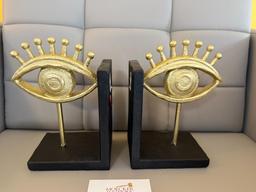 FANCY HOME COLLECTION EYE BOOKENDS