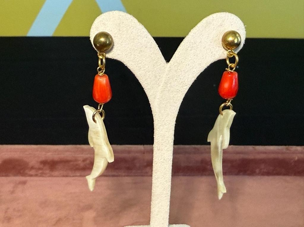 DOLPHIN DANGLE EARRINGS