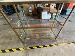 ZODAX CONSOLE TABLE ON WHEELS