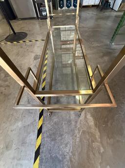 ZODAX CONSOLE TABLE ON WHEELS