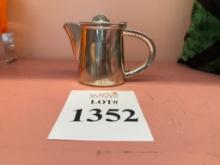 CORBELL SILVER HOTEL SHORT SPOUT COFFEE JUG