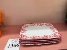CATCHII CORAL RECTANGLE DINNER/SERVING PLATES