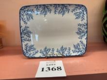 CATCHII BLUE RECTANGLE DINNER/SERVING PLATES