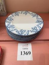 CATCHII COASTAL CORAL DINNER/SERVING PLATES