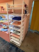 9-SHELF ROLLING METAL RACK