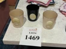 ZODAX GLASS ENAMEL TEALIGHT HOLDER