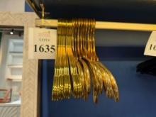 LOT CONSISTING OF GOLD HANGERS