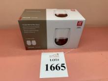 ZWILLING SORRENTO DOUBLE WALL RED WINE GLASSES