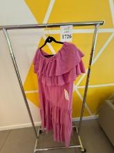 PEARL & CAVIAR MAXI DRESS, SIZE XS/S