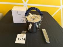FANCY HOME COLLECTION ICE BUCKET WITH ROPE HANDLE
