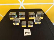 LOT CONSISTING OF (8) ASSORTED SIZE ACRYLIC STANDS