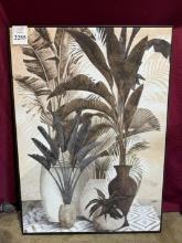FANCY HOME COLLECTION PALM PLANTS II WALL ART