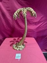 FANCY HOME COLLECTION PALM TREE ANTIQUE GOLD