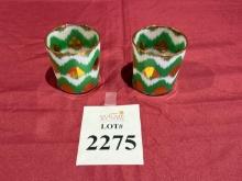 IKAT GOLD GREEN TUMBLERS