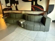 FABRIC SECTIONAL WITH CHARGING PORTS