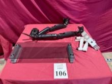 LOT CONSISTING OF ASSORTED MONITORS STAND, RISER