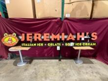 JEREMIAH'S ITALIAN ICE, GELATI SOFT ICE CREAM SIGN