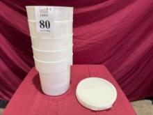 CARLISLE 18QT BAIN MARIE ROUND STORAGE CONTAINERS