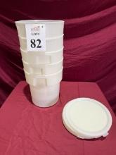 CARLISLE 18QT BAIN MARIE ROUND STORAGE CONTAINERS