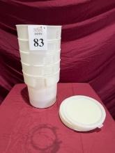 CARLISLE 18QT BAIN MARIE ROUND STORAGE CONTAINERS