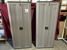 SUNCAST PLASTIC STORAGE CABINETS