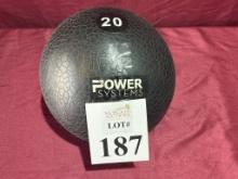 POWER SYSTEMS EXERCISE BALL 20LBS