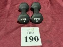 VTX BY TROY 3 LB. DUMBBELLS