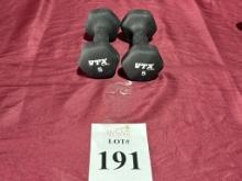 VTX BY TROY 5 LB. DUMBBELLS