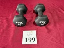 VTX BY TROY 10 LB. DUMBBELLS