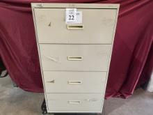 HON 4 DRAWER LATERAL FILE CABINET